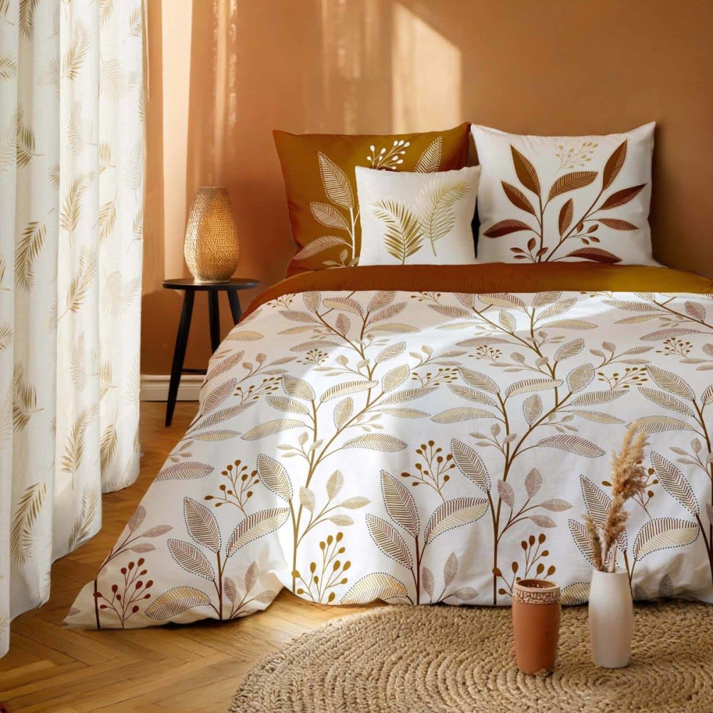 Parure de couette 100% coton imprimée 260x240cm 2 taies