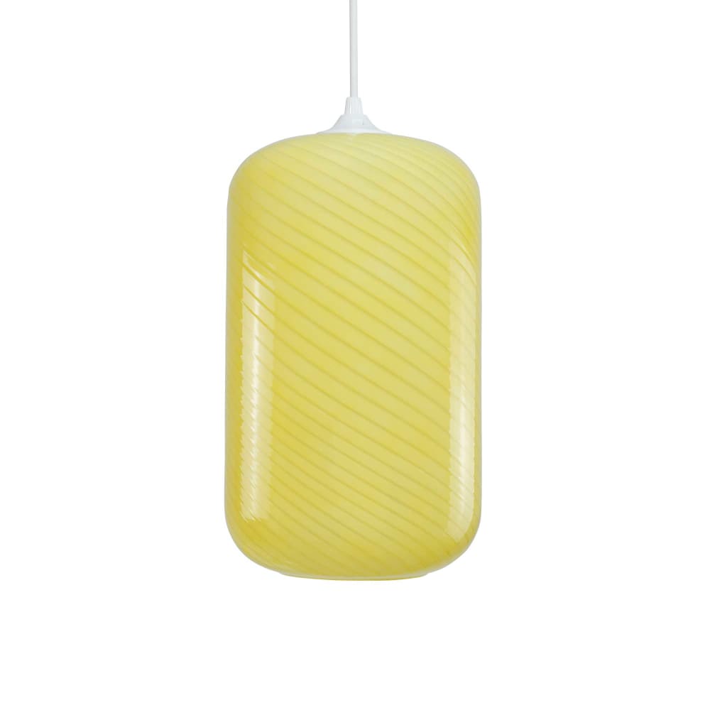 suspension en verre twisté