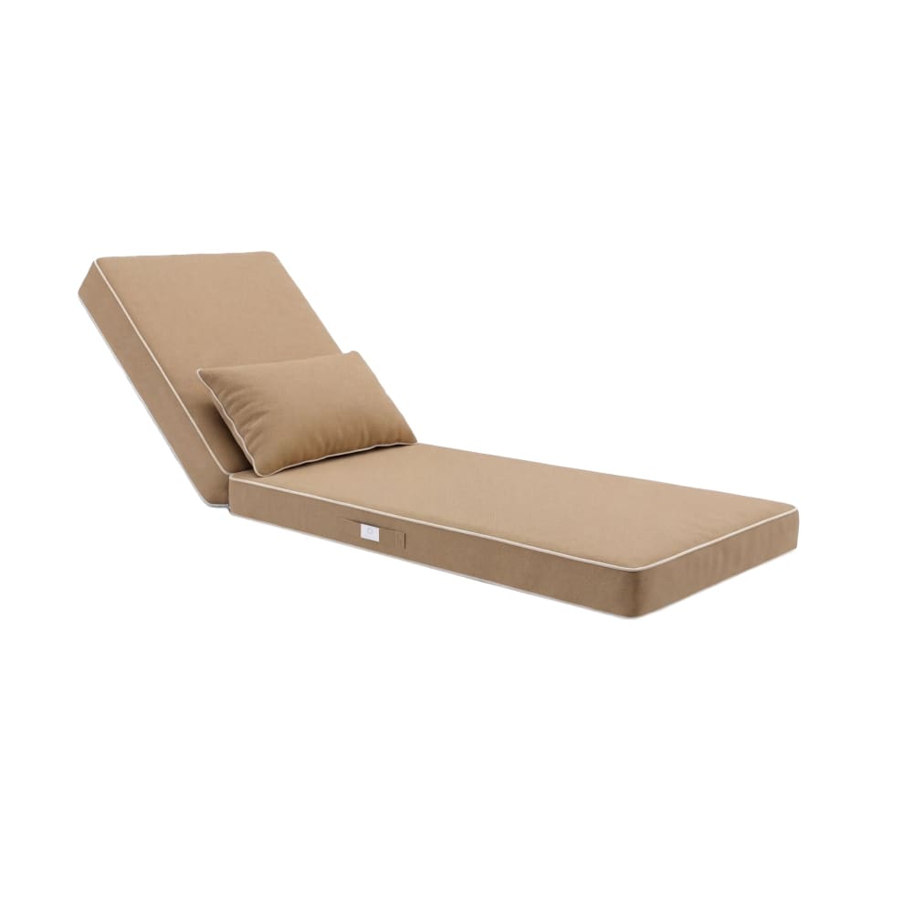 Coussin bain de soleil premium 190x60 cm avec coussin  - Moka