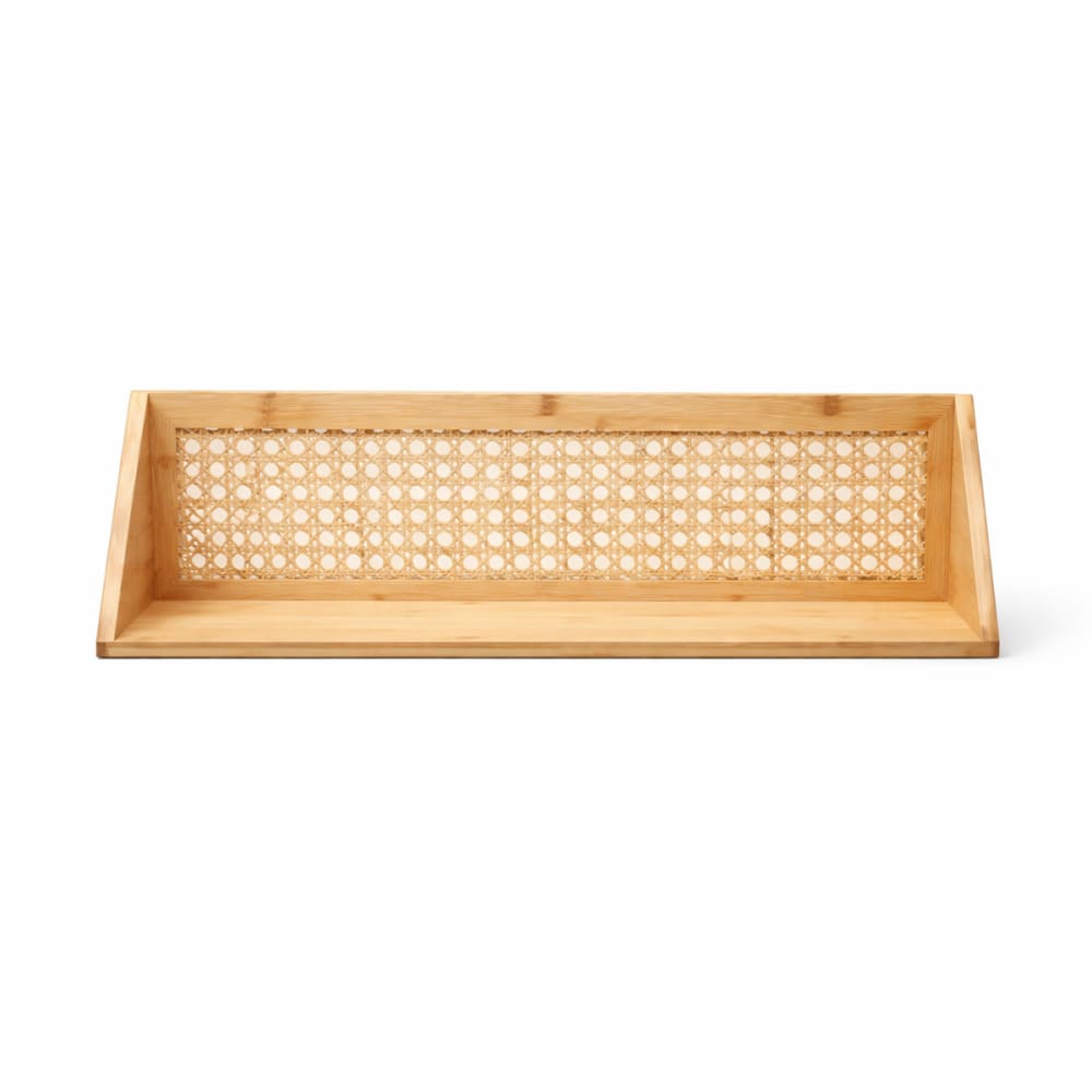 Etagère murale en bambou et rotin naturel L60 cm