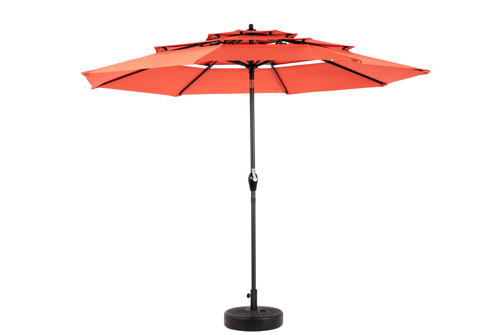 Parasol double face inclinable