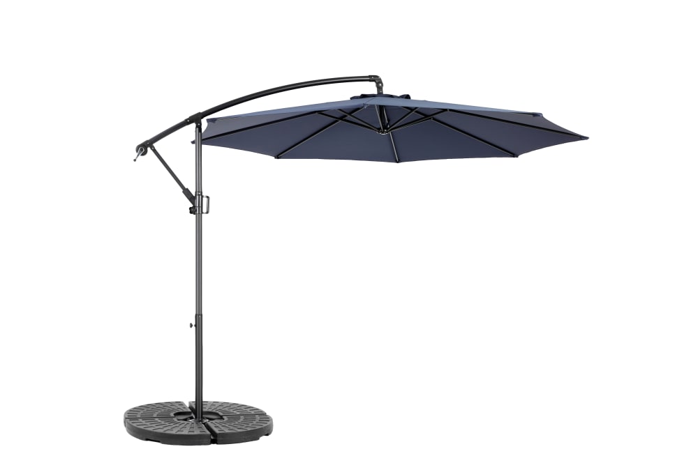 Parasol double face bleu
