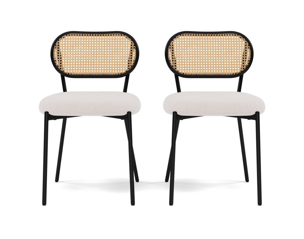 Lot de 2 chaises en cannage