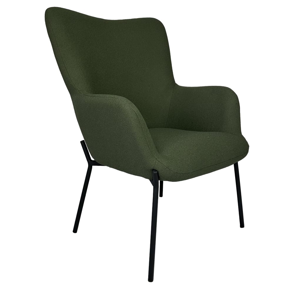 fauteuil en tissu boucle
