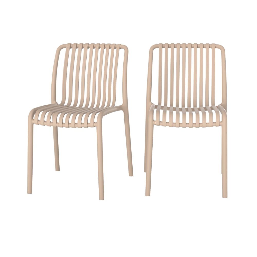 Lot 2 chaises jardin
