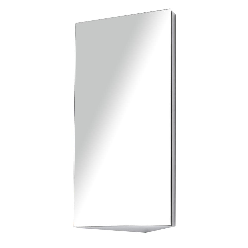 Armoire miroir rangement salle de bain acier