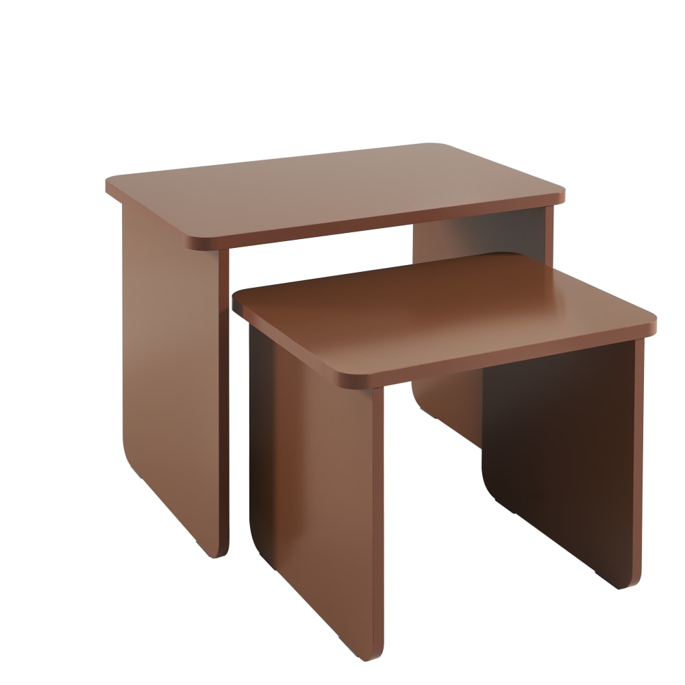 Tables basses gigognes - chocolat
