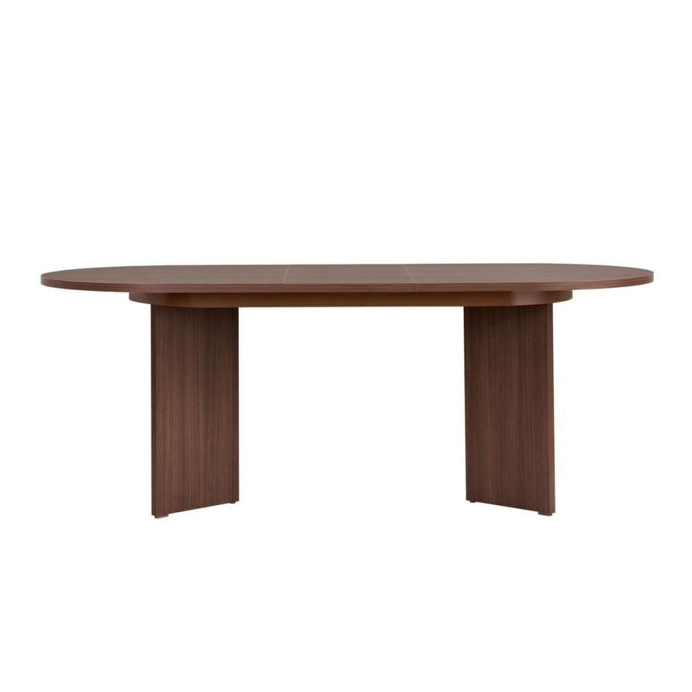 Table à manger extensible 6 à 8 pers. L160/200 cm - Effet Noyer