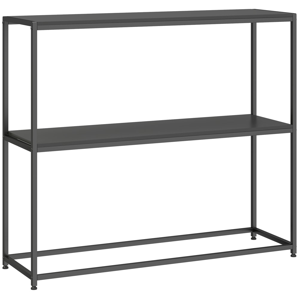 Console design contemporain étagère - 100l x 30l x 87h cm - noir Console design contemporain étagère - 100l x 30l x 87h cm - noir