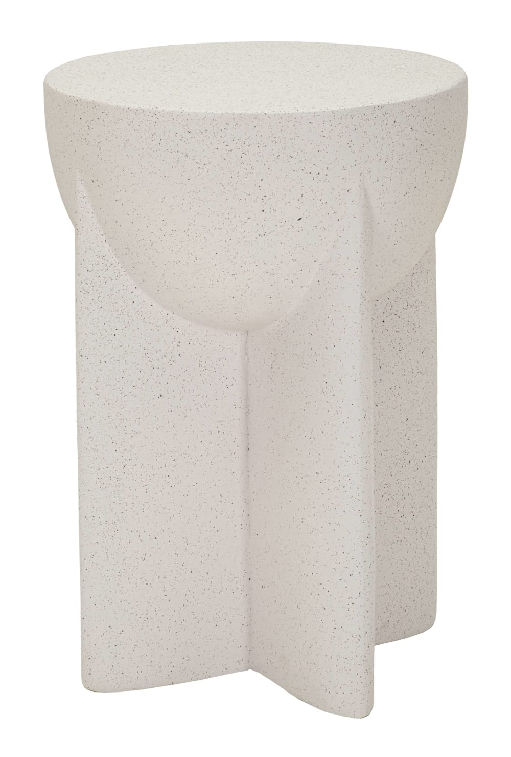 Table basse en magnésium blanc, Ø 33,5 x 48,5 cm