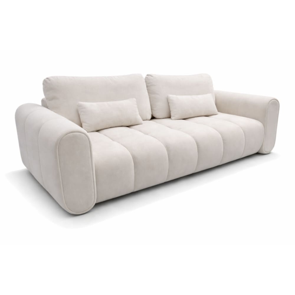 Canapé convertible 3 places effet nuage en tissu -245 cm