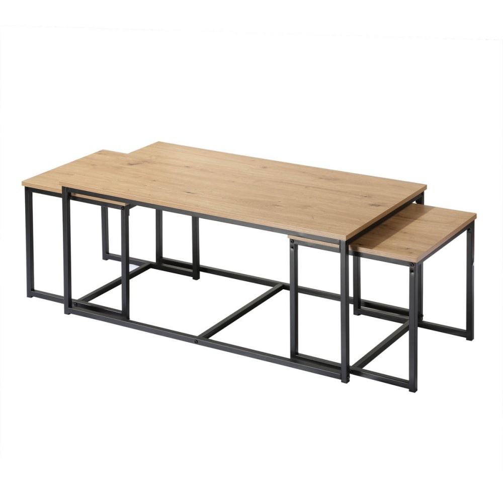 Lot de 3 tables basses - gigognes