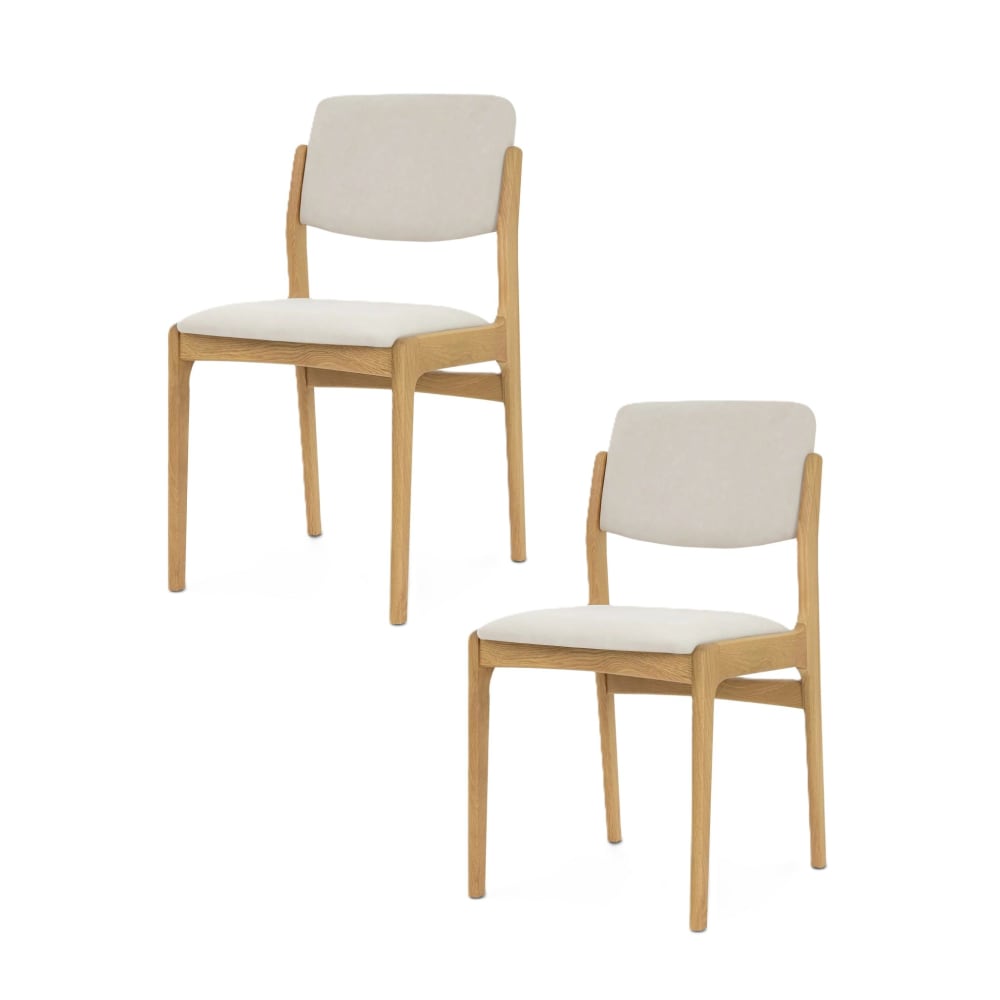 Lot de 2 chaises en chêne