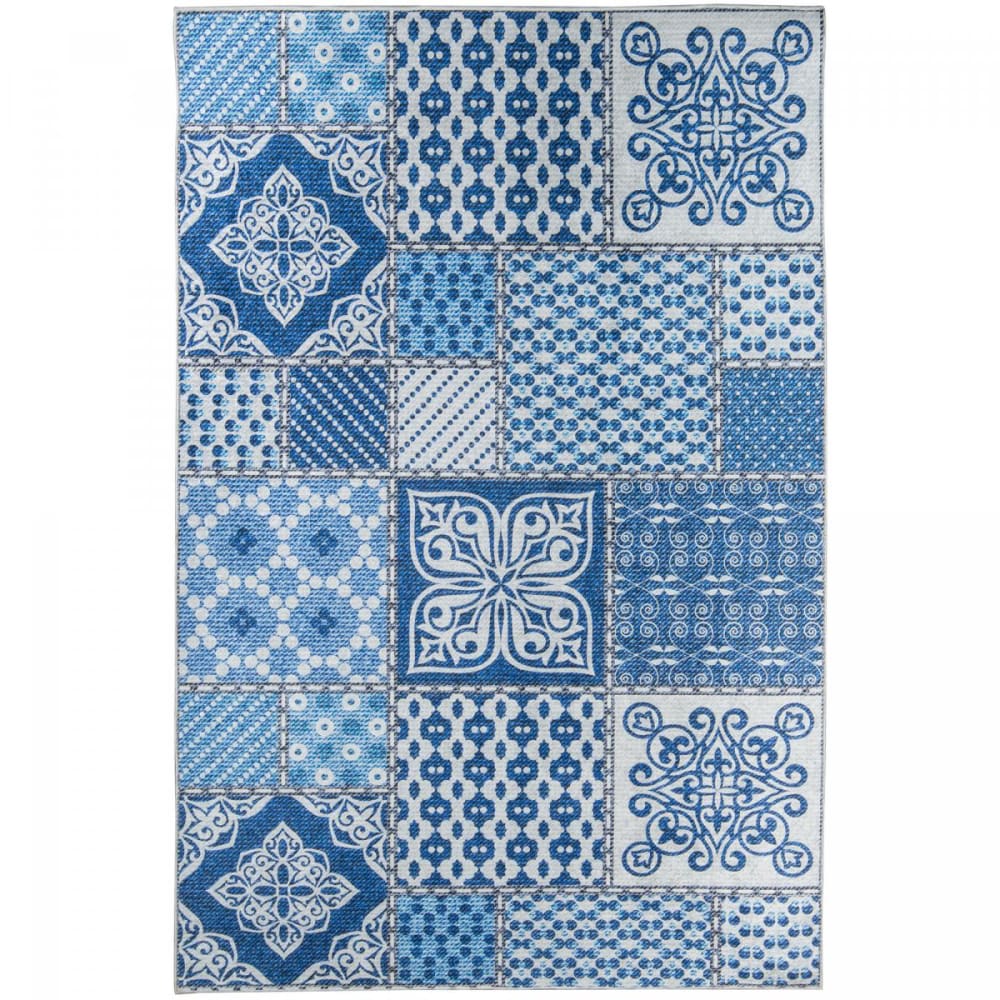 Tapis cuisine 80x120 bleu