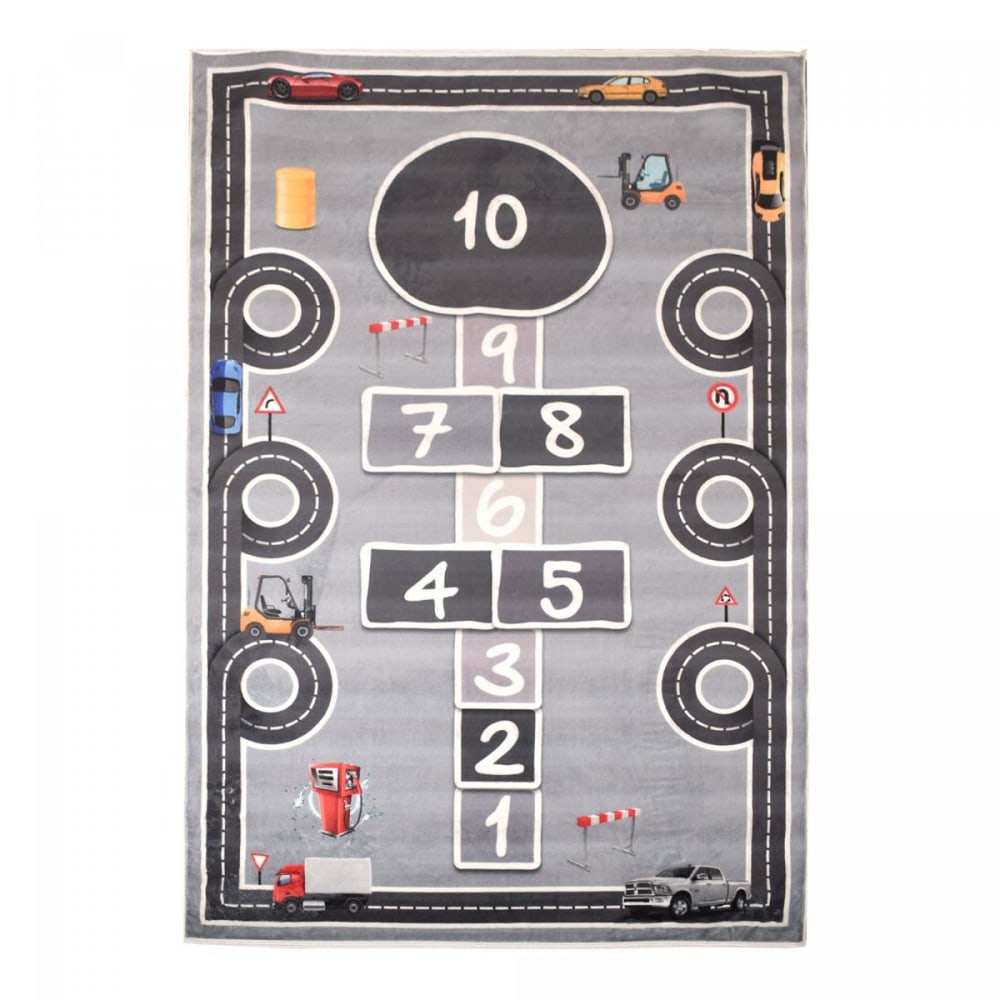 Tapis enfant 120x170 Gris, blanc, jaune