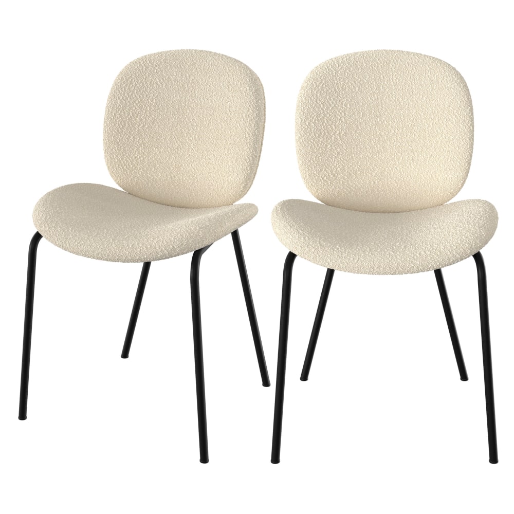 Lot de 2 chaises en tissu