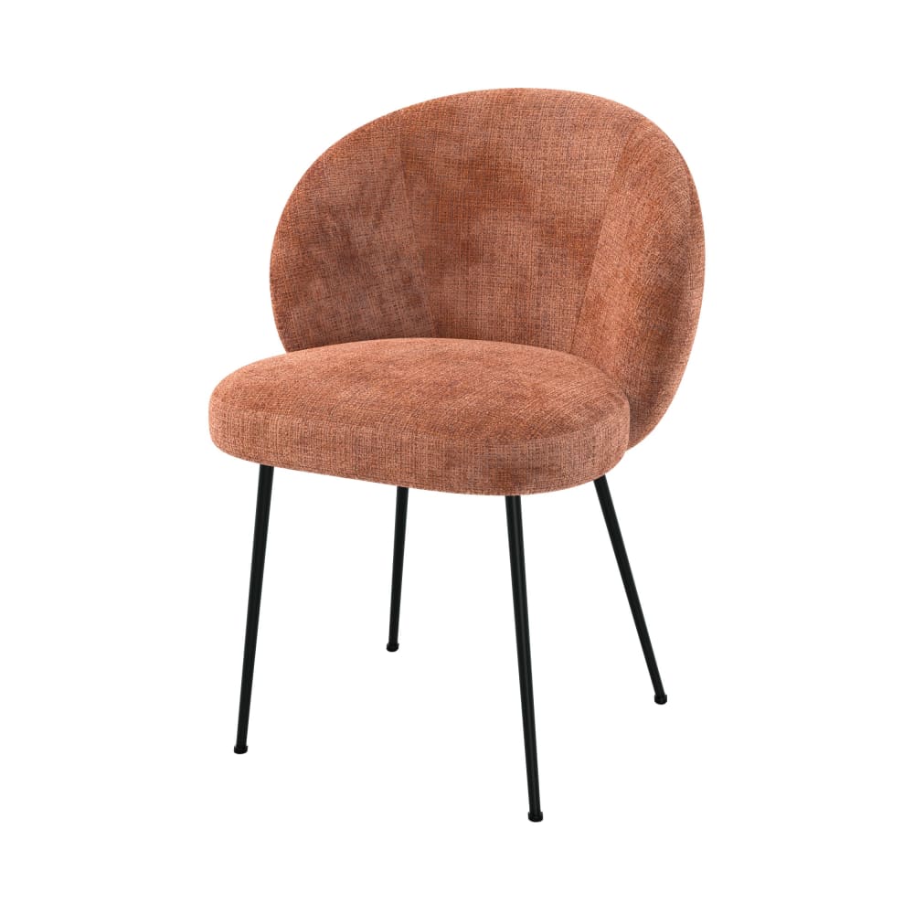 chaise en velours chenillé