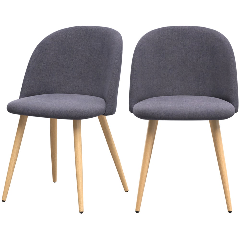 Lot de 2 chaises en tissu