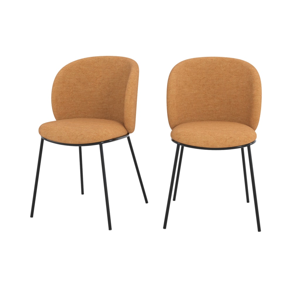 Lot de 2 chaises en tissu