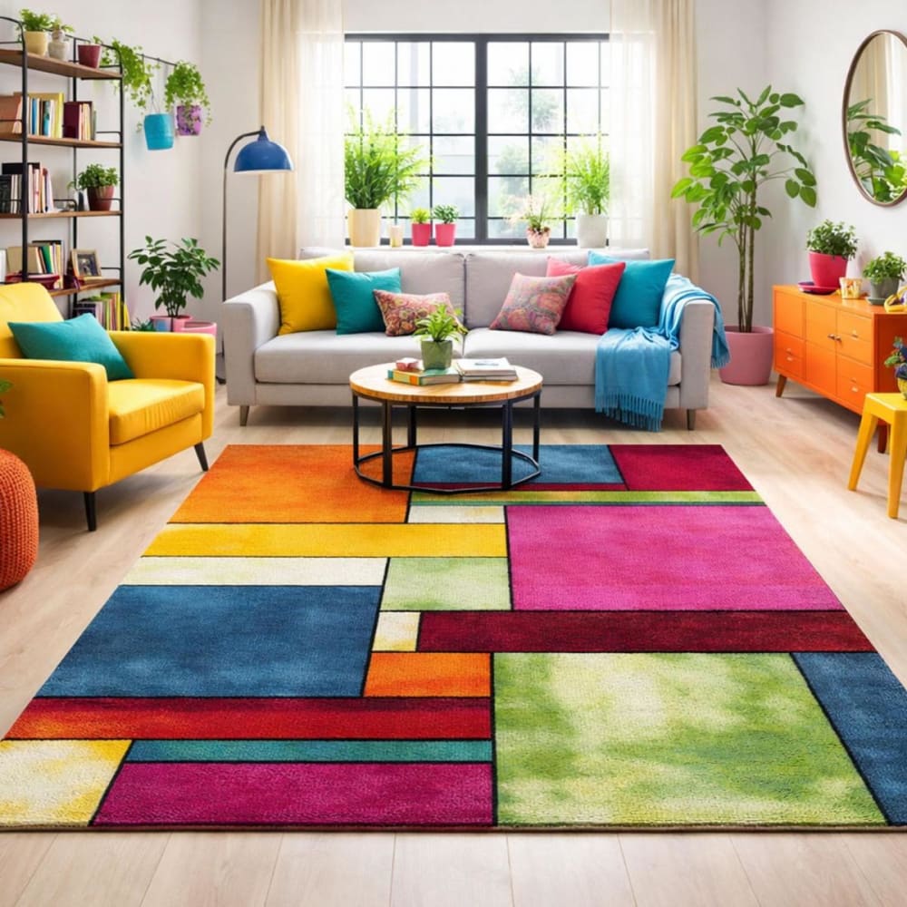 Un amour de tapis Esszimmerteppich 240x340 Mehrfarbig style modern Mehrfarbig Öko-Tex Zertifikat Pes - Polyester
