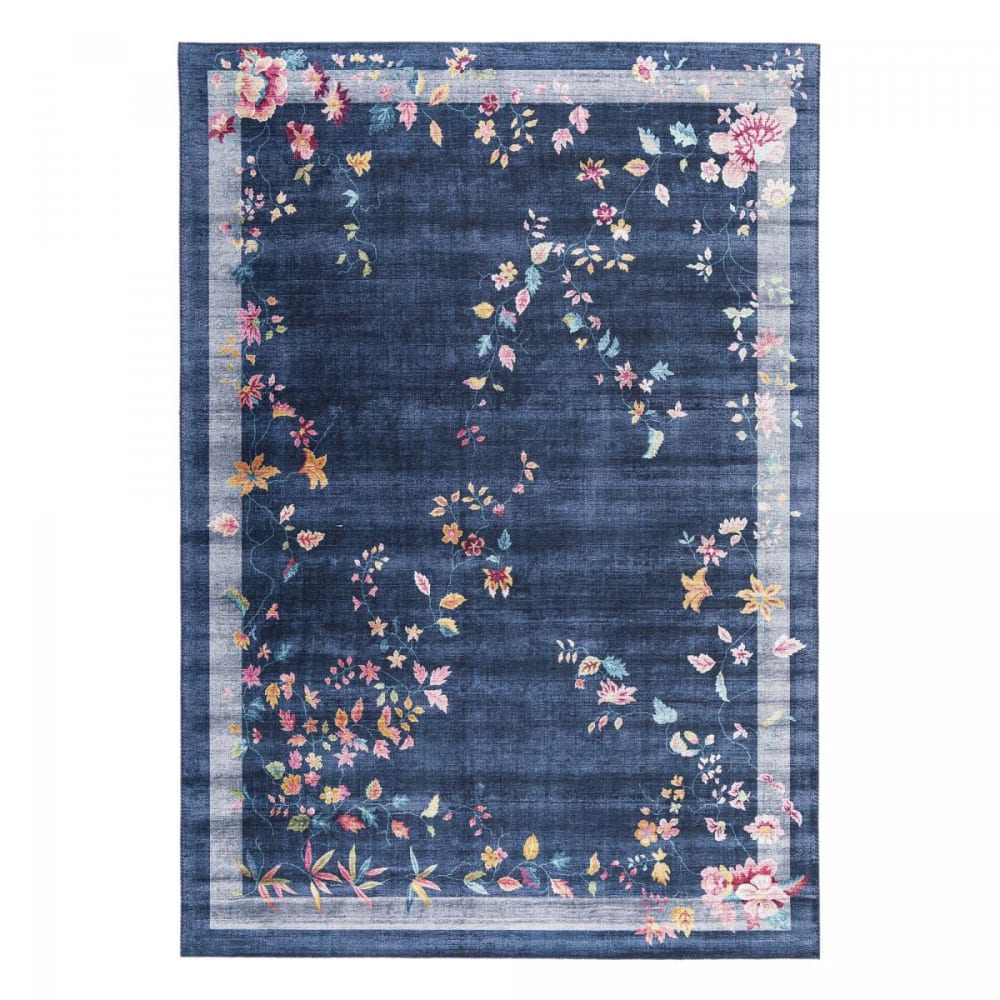 Tapis salon 120x170 bleu
