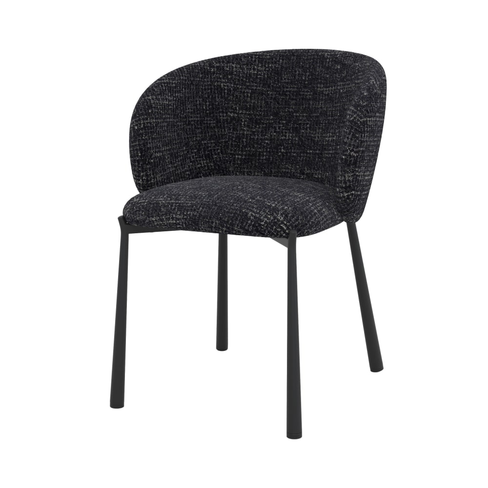 chaise en tissu texturé
