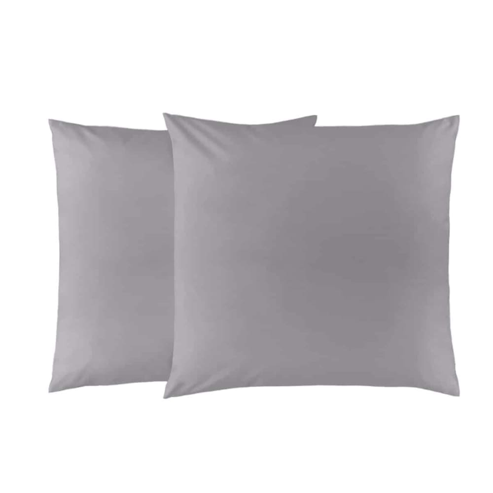 Lot de 2 taies d'oreillers coton polyester aisance Lot de 2 taies d'oreillers coton polyester aisance