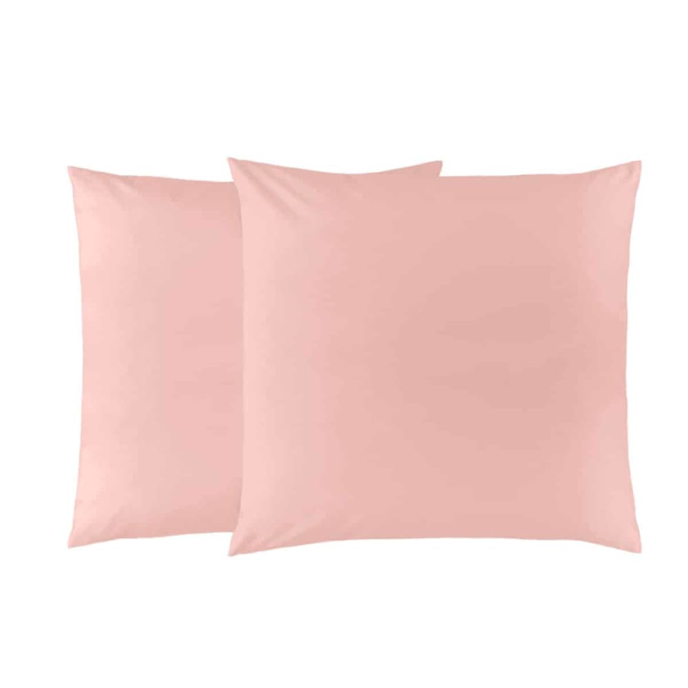 Lot de 2 taies d'oreillers coton polyester aisance