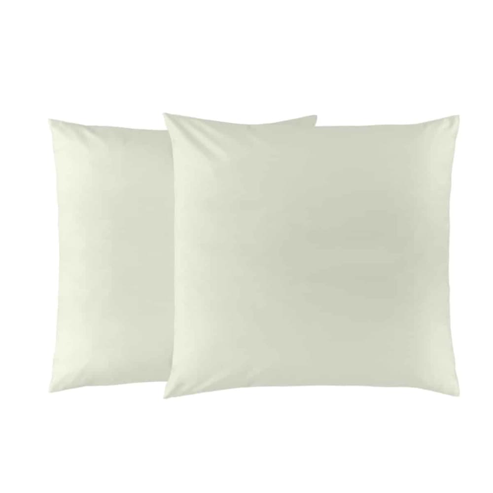 Lot de 2 taies d'oreillers coton polyester aisance Lot de 2 taies d'oreillers coton polyester aisance