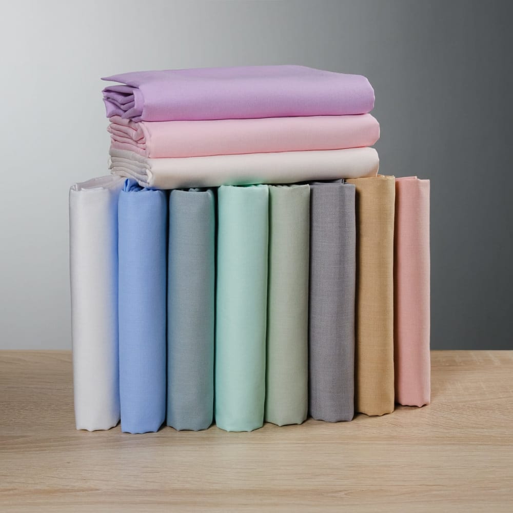 Drap housse tergal pour l'été en coton ivoire 120x200 cm — vue 3