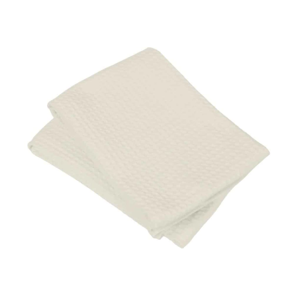 Lot de deux serviettes coton 57 fils nid d'abeille week end