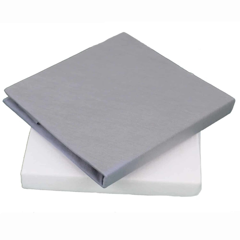 Lot de 2 draps housses coton extensible bébé kidor Lot de 2 draps housses coton extensible bébé kidor