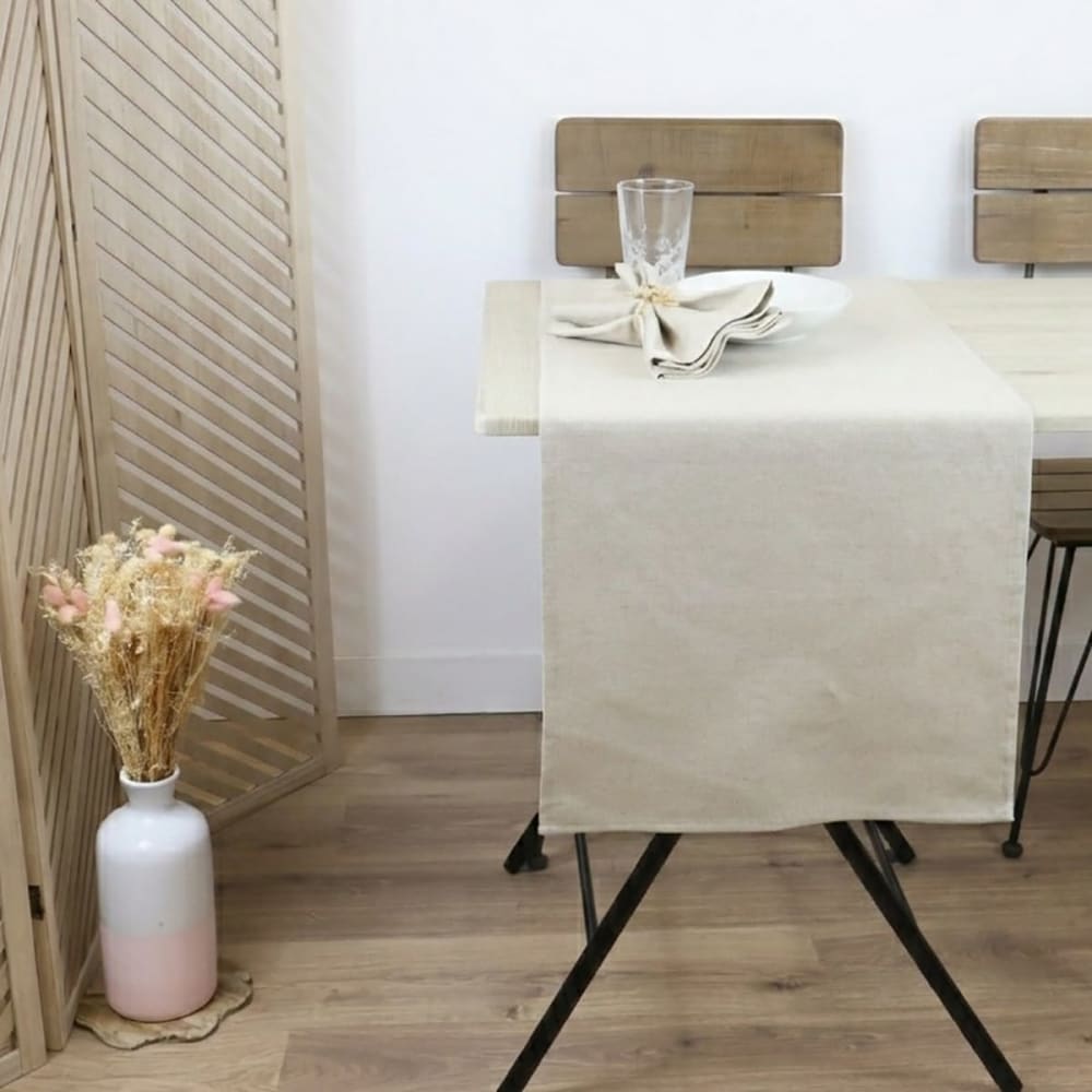 Chemin de table 100% lin linelle