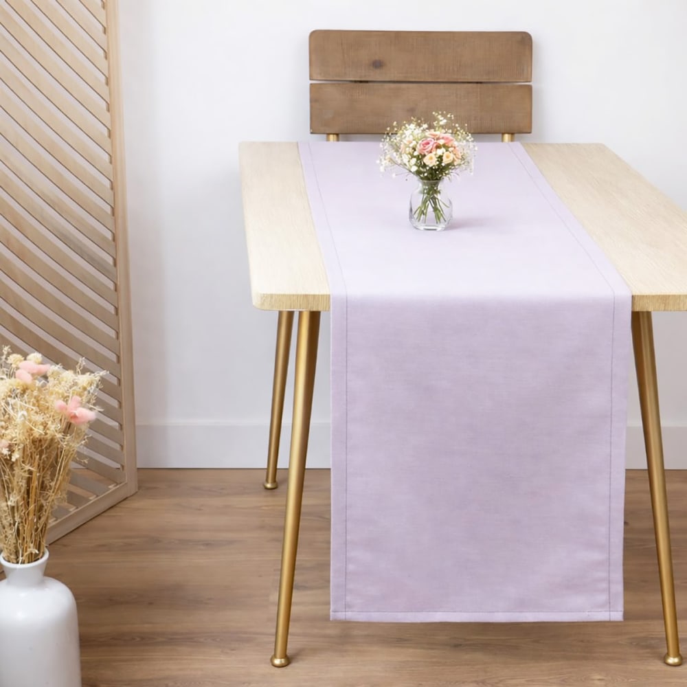 Chemin de table coton lin metis