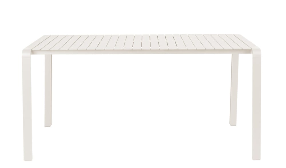 Table de jardin en aluminium teinte argile l168 Table de jardin en aluminium teinte argile l168