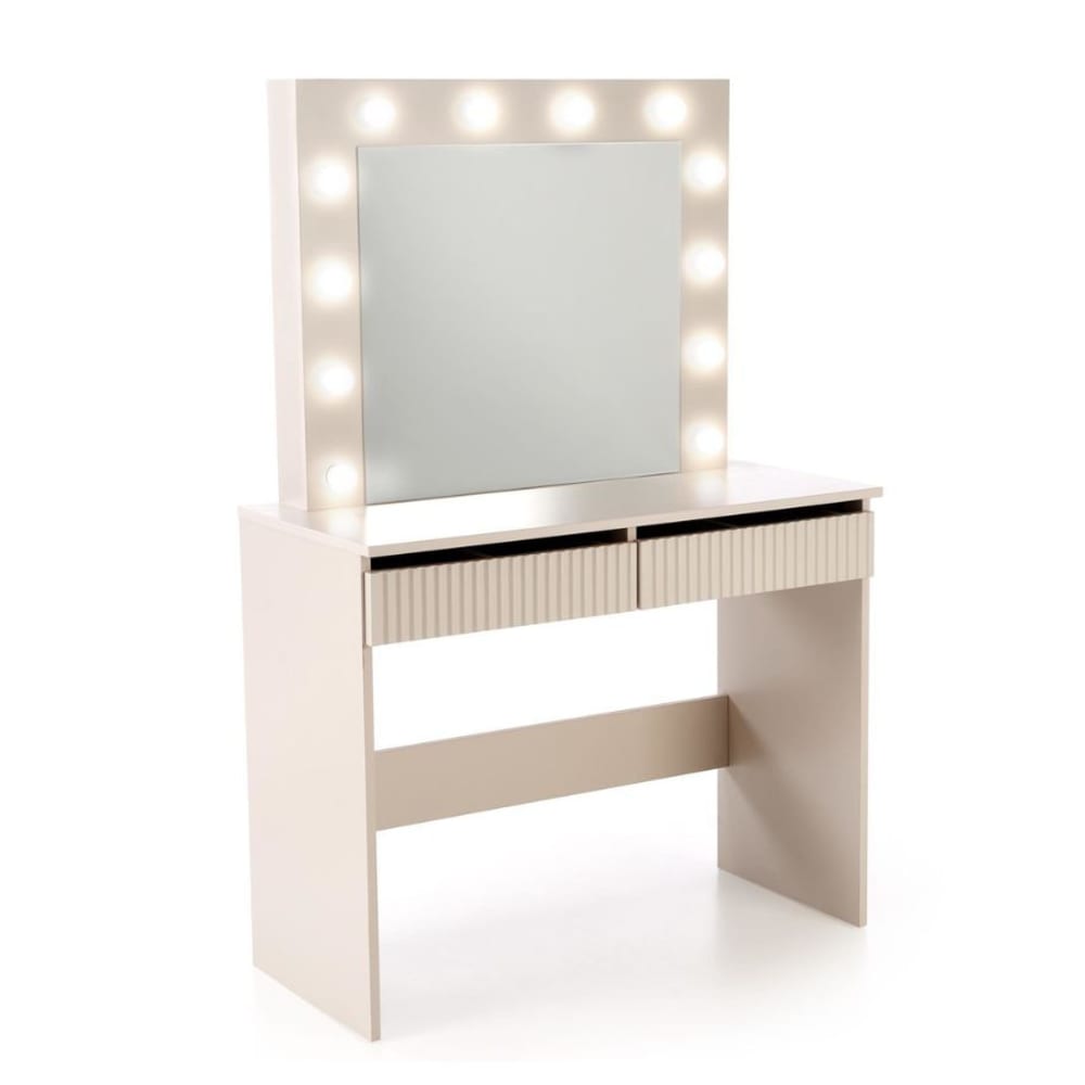 coiffeuse beige avec
