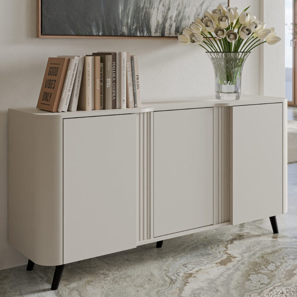 Beigefarbenes Sideboard – 3 Türen – 150 cm - Maisons Du Monde