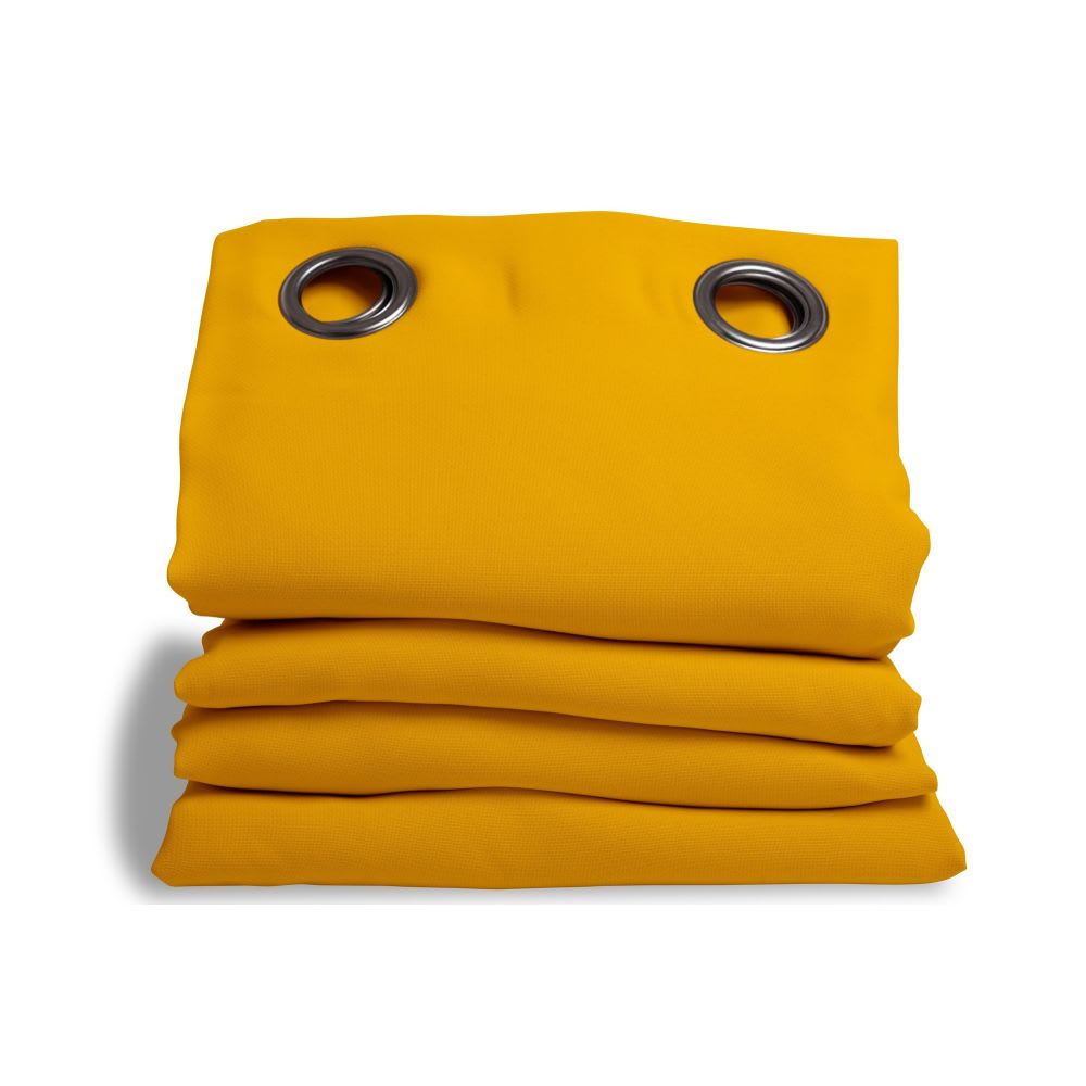 Rideau phonique oeillets jaune mc215 135lx250h moondream — vue 3