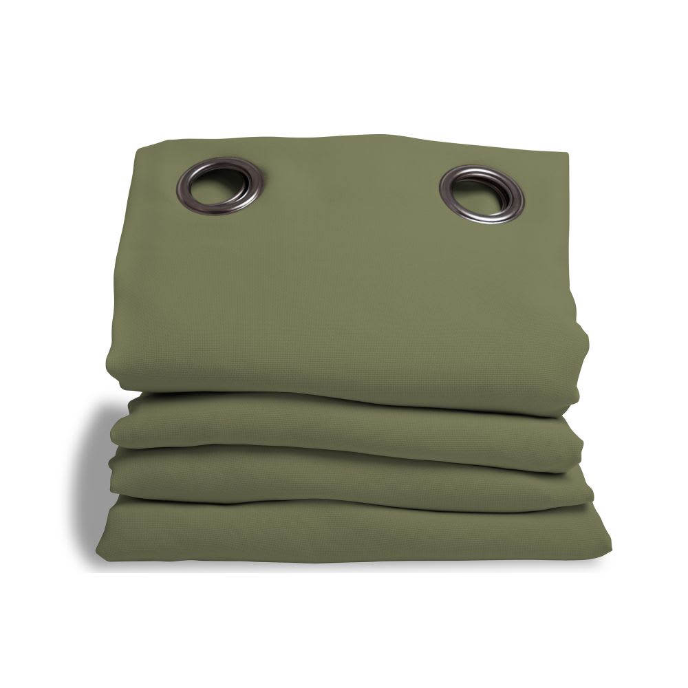 Rideau phonique oeillets vert mc533 135lx250h moondream — vue 3
