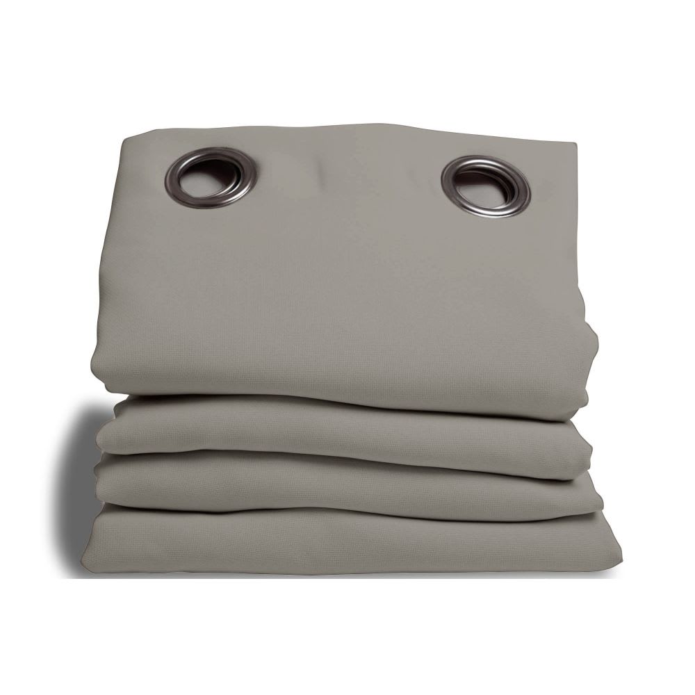 Rideau phonique oeillets gris mc704 135lx250h moondream — vue 3