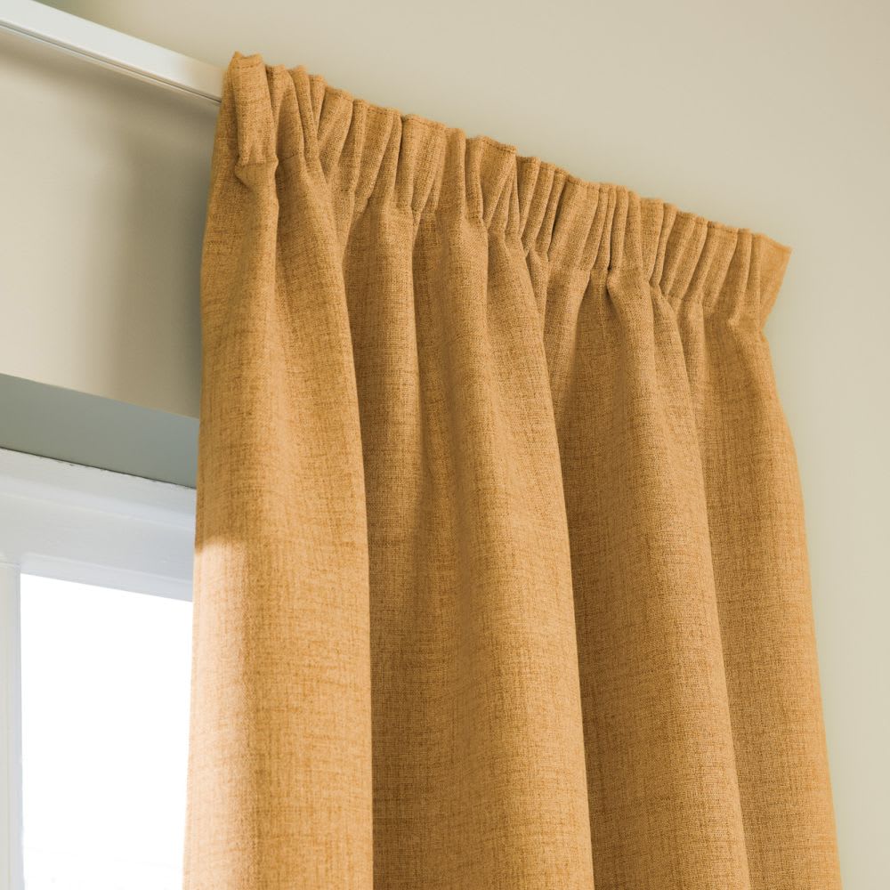 Verdunkelungsvorhang 100% Faltenband Gelb MC215 130Lx260H -