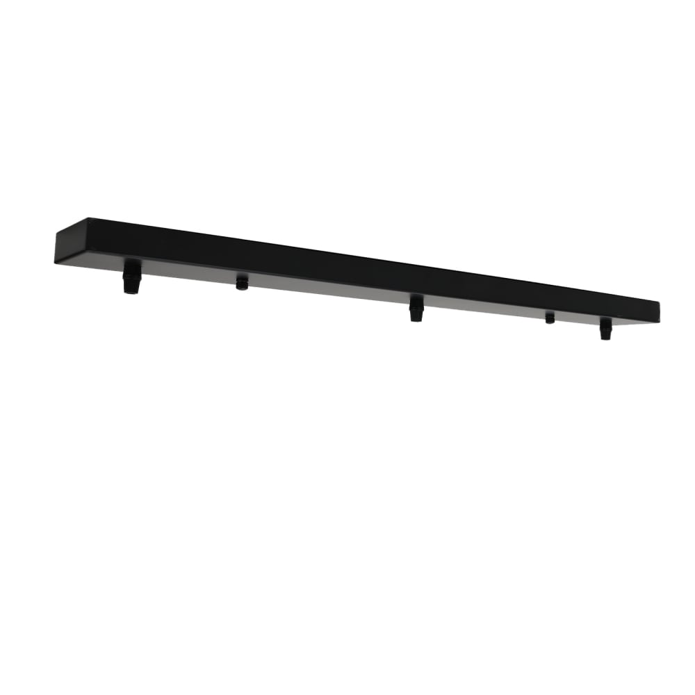 Support plafond suspension universel métal noir 70 cm
