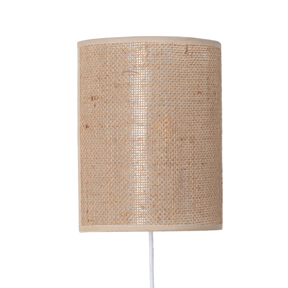 Applique murale bohème corde jute beige E27 40W 27 cm