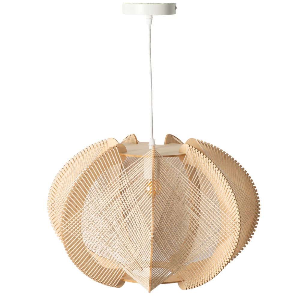 Suspension scandinave rotin tressé Ø30 cm