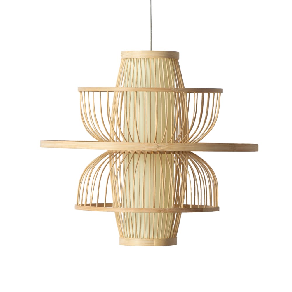Suspension orientale - bambou rotin