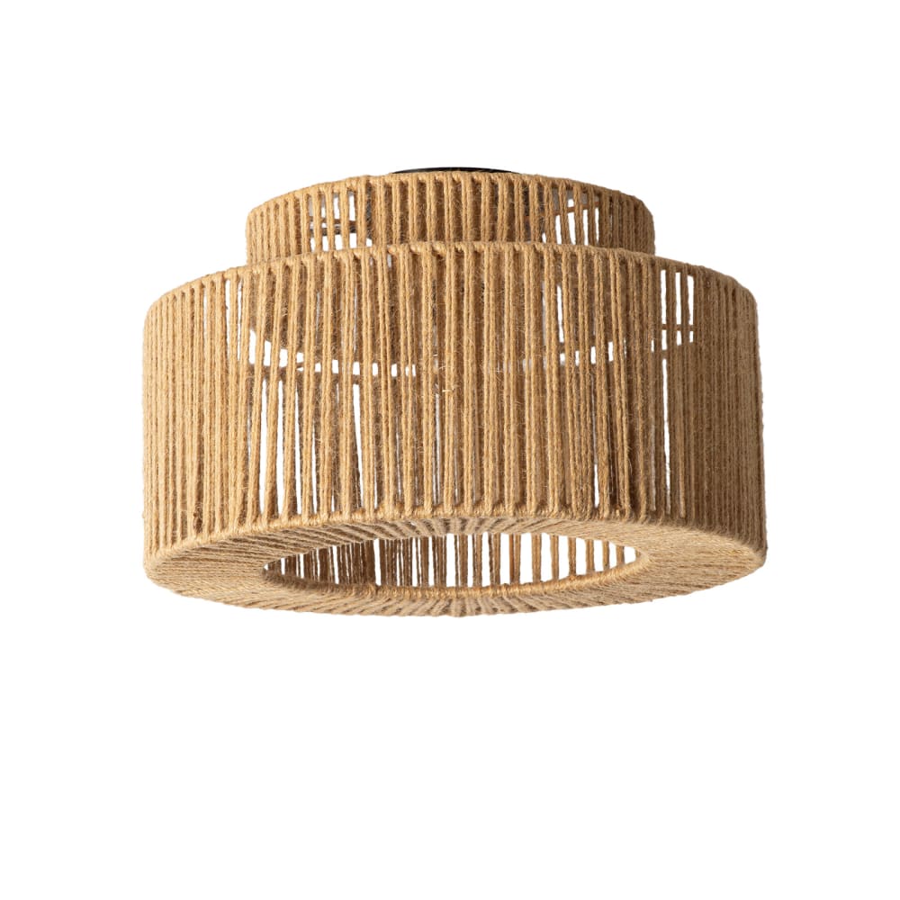 Plafonnier boho rotin naturel Ø38 cm