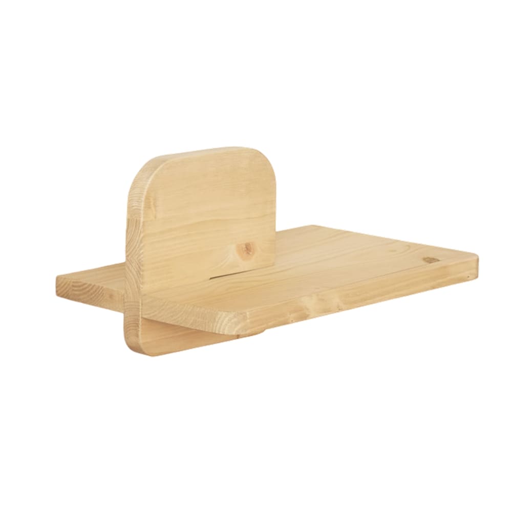 Table de chevet murale en bois massif naturel Table de chevet murale en bois massif naturel