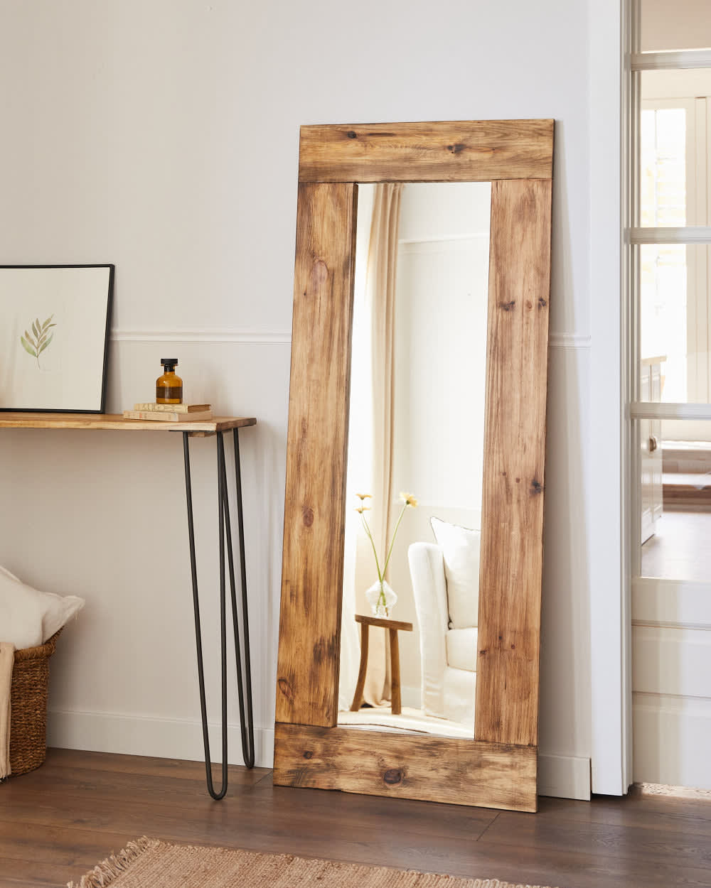 Spiegel aus recyceltem Holz 165x65 cm - Maisons Du Monde