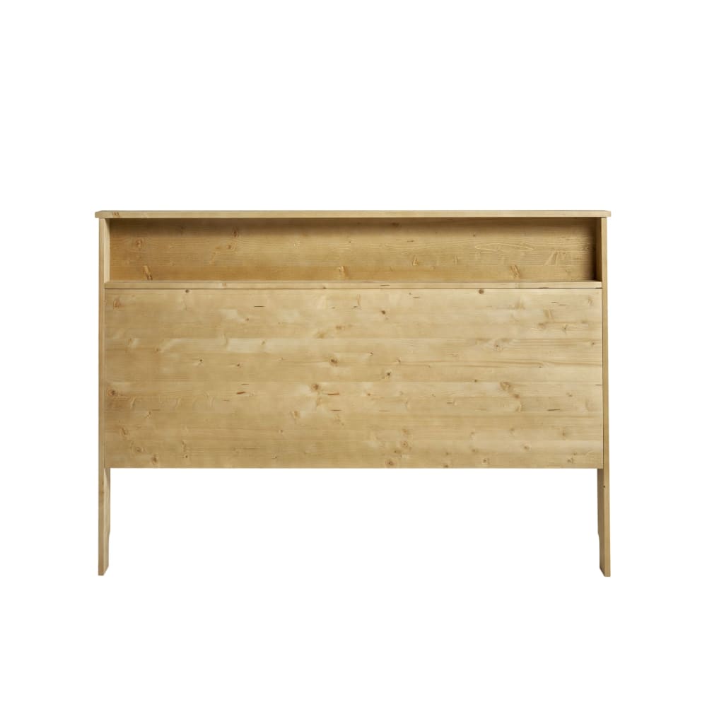 Hannun Bettkopfteil mit Stauraum 100 cm natur style modern Braun Holz