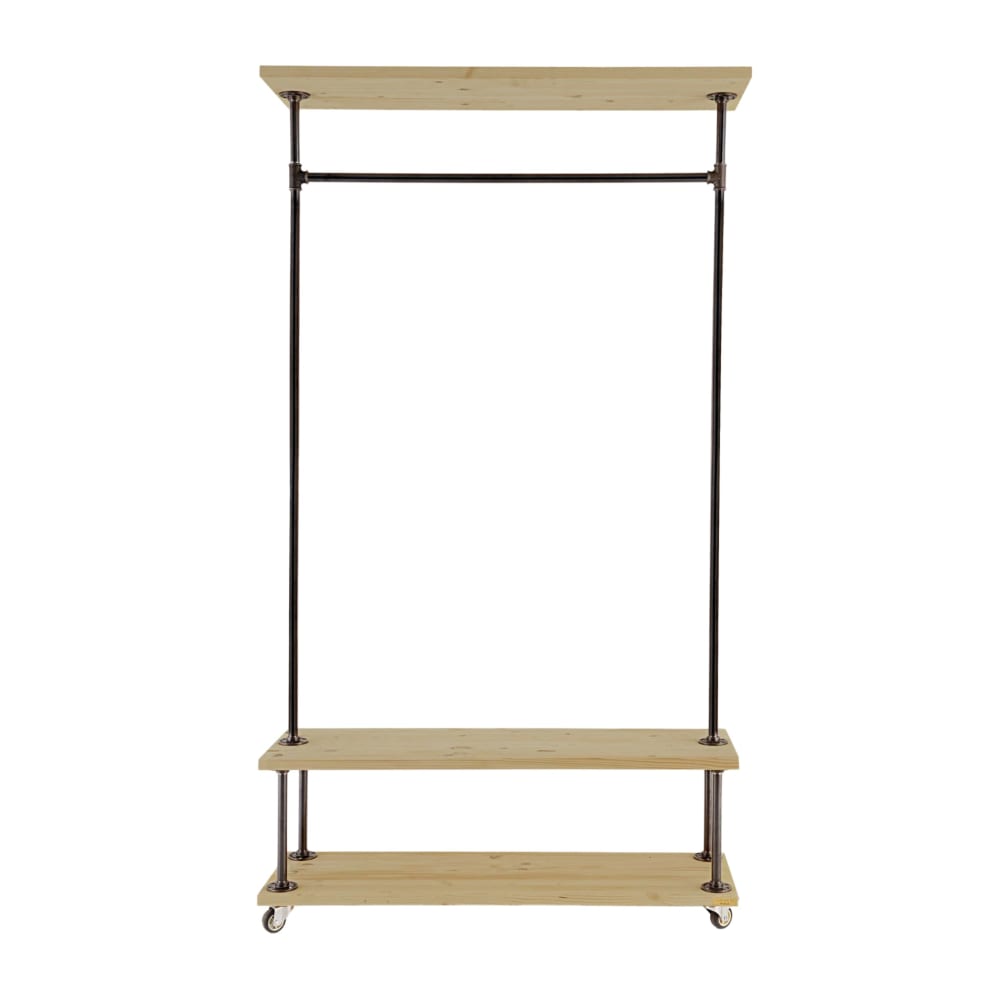 Hannun Standgarderobe Tannenholz Massiv Hellbraun style modern - -